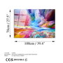 Wallity Pintura Decorativa UV-223 de Vidrio Templado Multicolor 70 x 100 cm